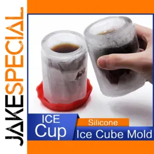 Red Silicone Cup-Shaped Ice Mold 11x9cm