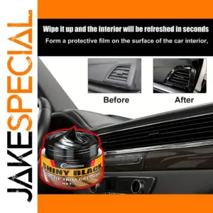 Shiny Black Plastic Trim Dressing Gel