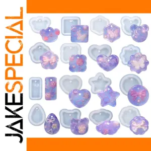 Silicone Jewelry Molds Set with 16 Shapes