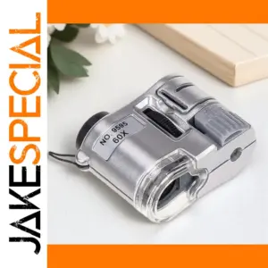 60X Compact Handheld Magnifier with LED Lights