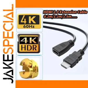 4K HDMI Extension Cable 3m with Gold Plated Connectors
