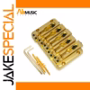 Gold Finish 5-String Bass Bridge for Through-Body Installs