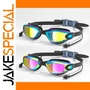 Adult Swimming Goggles with 45x50mm Polycarbonate Lenses