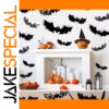 Halloween Black Bat Stickers Set of 48