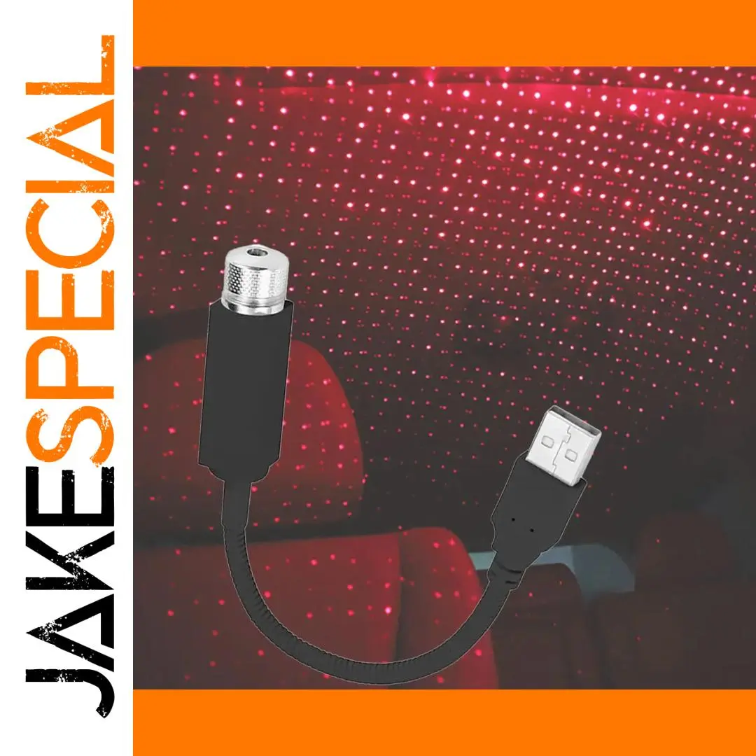 Red LED Star Projector for Cars and Rooms 1 Red LED Star Projector for Cars and Rooms