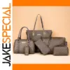 Stylish 6-Piece Women's Tote Bag Set