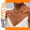 Vintage Irregular Beads Chain Necklace for Women