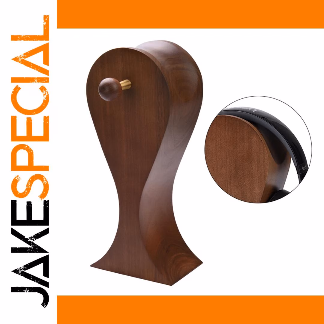 Walnut Wood Headphone Stand 1 Walnut Wood Headphone Stand