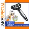Multifunctional Rotary Peeler with 3 Blades