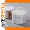 Clear 500-Piece Cotton Swab Storage Kit