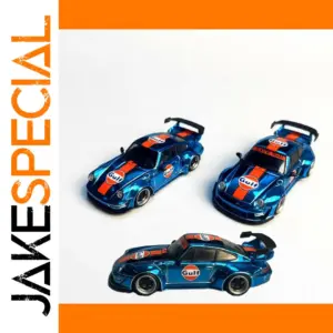 Gulf Livery Porsche 1:64 Die-Cast Model Car