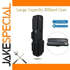 Black Oxford Pool Cue Case for Standard Cues