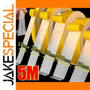 Double-Sided Mesh Tape, 5m x 1-5cm