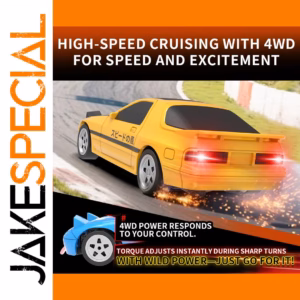 Vibrant Yellow RC Car with Gyroscope