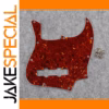 Red Tortoise Shell Pickguard for Jazz Bass