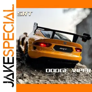 Vibrant Yellow Dodge Viper ACR SRT diecast model