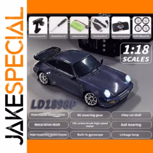 1:18 Scale RC Sports Car with Metallic Shell