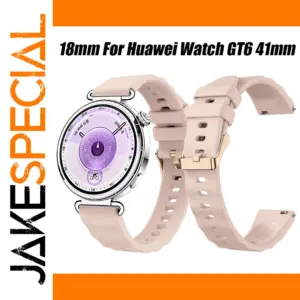 Huawei Garmin Compatible Silicone Watch Strap 18mm