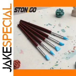 Elegant Set of 5 Sculpting Tools with Wooden Handles