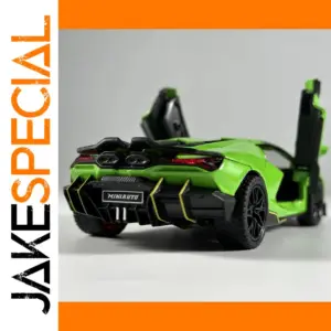 Vibrant Green Lamborghini Revuelto Diecast Model