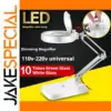 White 10X/5X Magnifying Desk Lamp for Precision