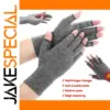 Gray Outdoor Cycling Gloves with Breathable Fabric