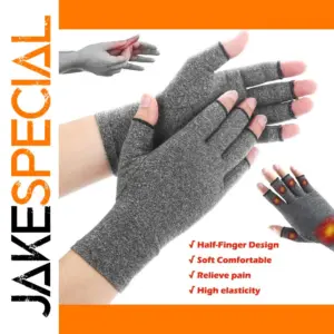 Gray Outdoor Cycling Gloves with Breathable Fabric