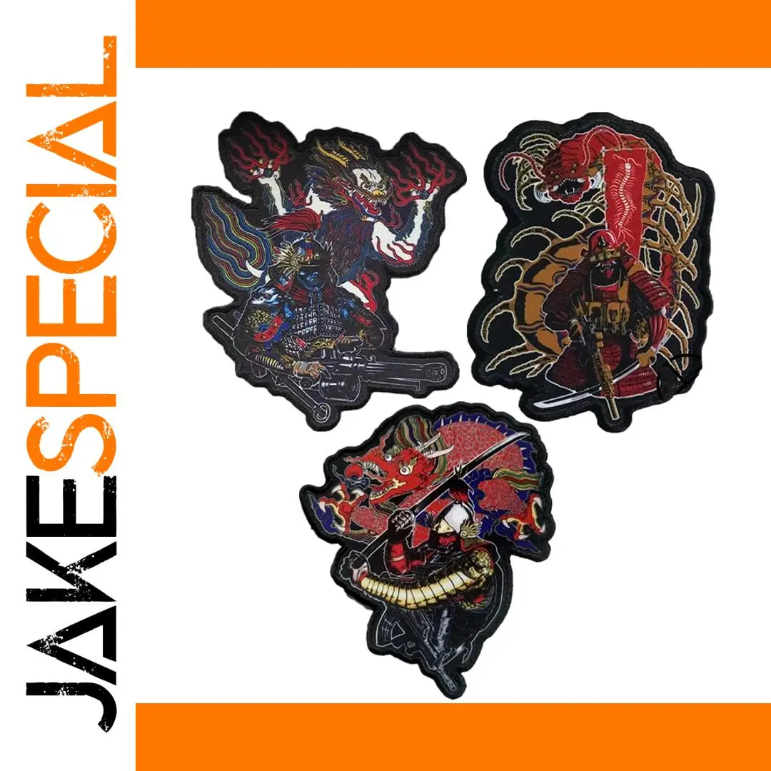 Japanese Warrior Embroidered Patch for Collectors 1 Japanese Warrior Embroidered Patch for Collectors