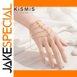 Gold Multi-Layer Finger Bracelet for Women