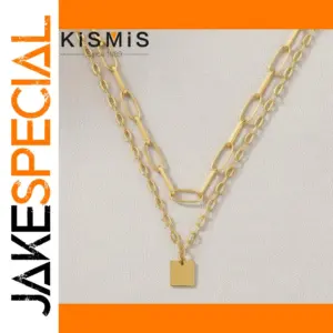 Double Layer Gold Hip-Hop Necklace for Women