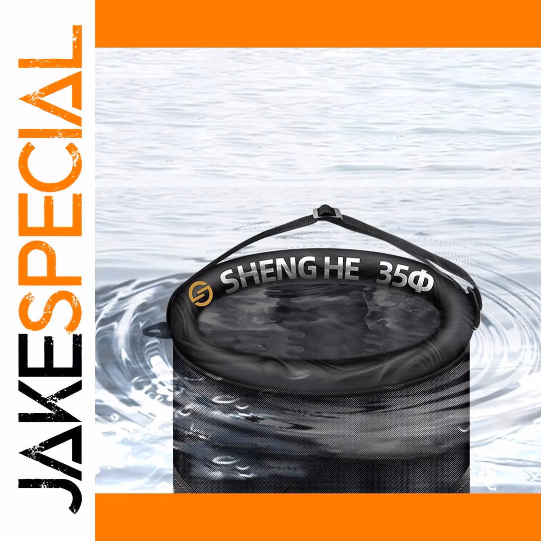 Foldable Nylon Fish Well with Mesh and Buoyancy 1 Foldable Nylon Fish Well with Mesh and Buoyancy