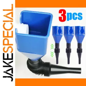 Foldable Blue Fuel Funnel Set for Vehicles