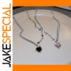 Edgy Women's Heart Pendant Necklace