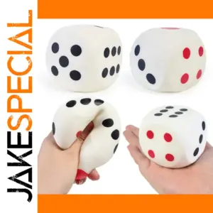 Large TPR Soft Squishy Stress Dice 2.56 Inch