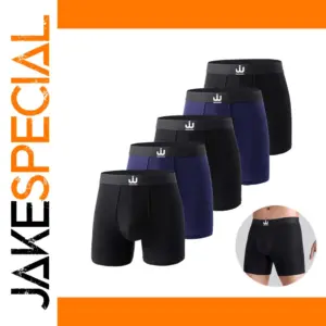 Men's Bamboo Viscose Boxer Shorts Set (5 Pieces)