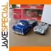 NOREV 1/64 Blue Vintage Transporter & Race Car Set