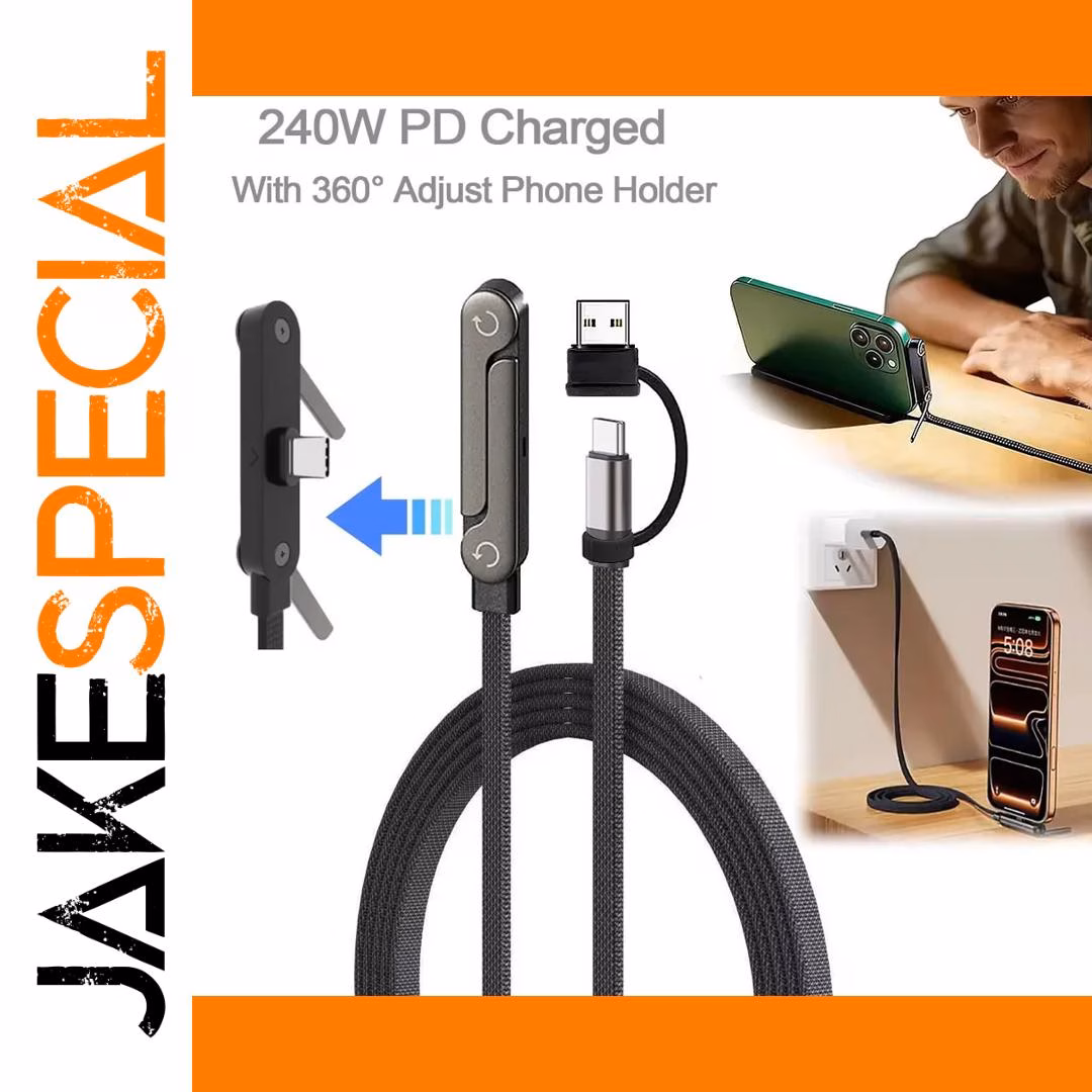 240W USB-C Charging Cable with Stand 1 240W USB-C Charging Cable with Stand