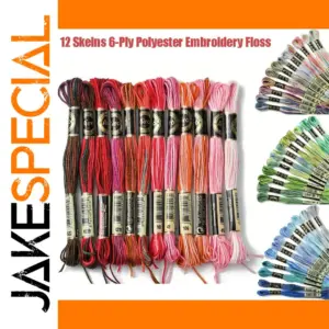 Gradient Embroidery Floss Set by Jiro (12 Skeins)