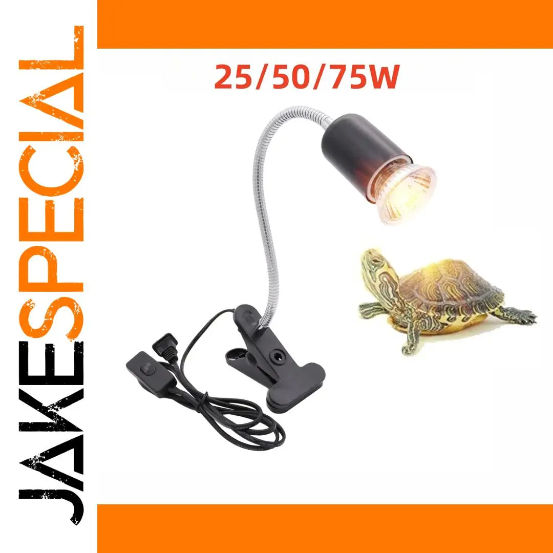 Reptile Heat Lamp with UVA/UVB, 25/50/75W 1 Reptile Heat Lamp with UVA/UVB, 25/50/75W