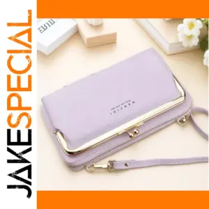 Elegant Women's Double-Layer Wallet Bag