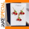 Cherry Jewelry Set in Stainless Steel