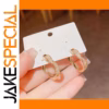 Vintage Copper Hoop Earrings with Cubic Zirconia