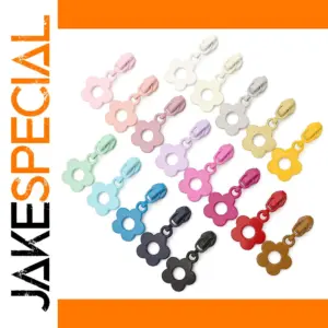 Colorful Flower Zipper Pulls Set for #3 Zippers