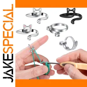 Adjustable Knitting Loop Rings for Crafters