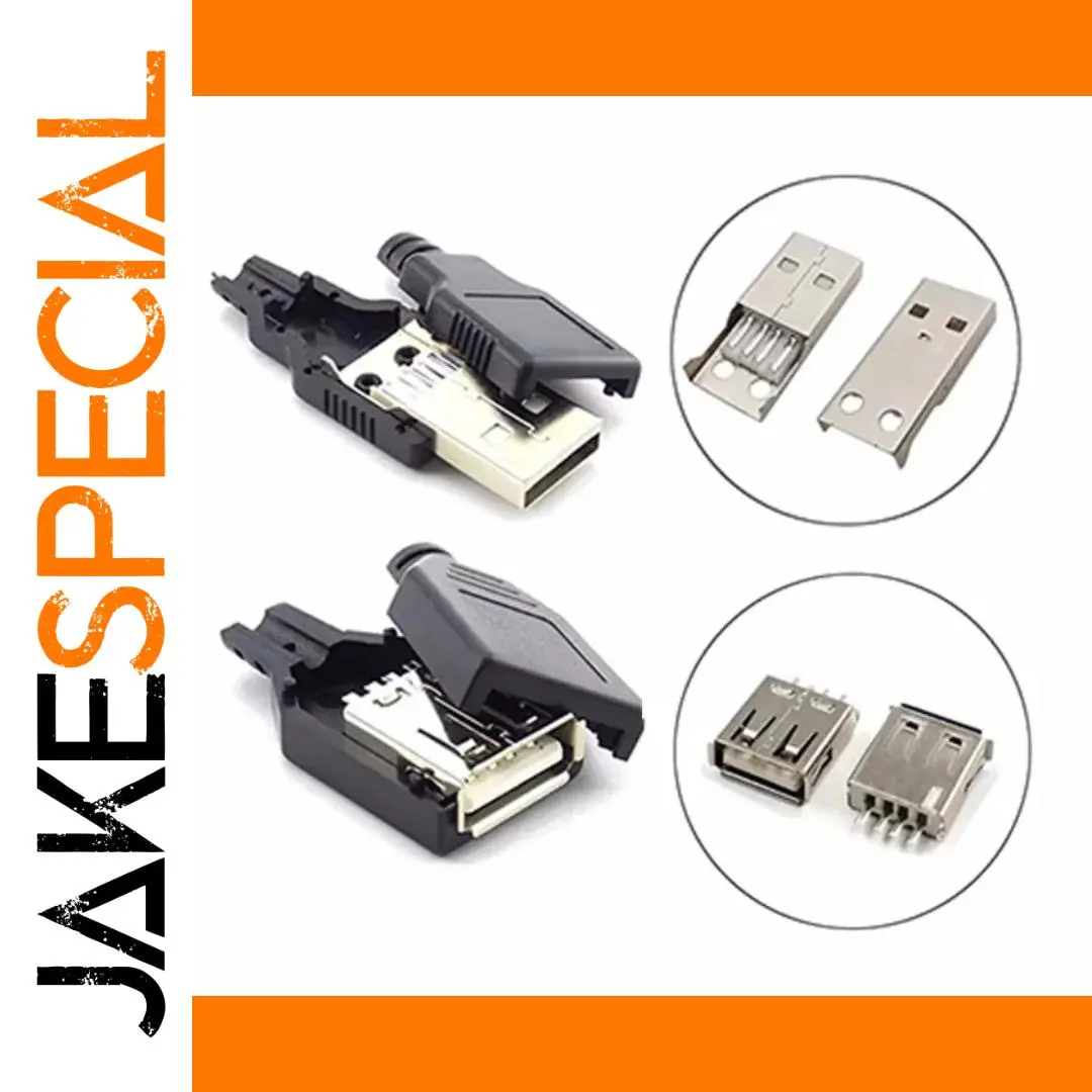 Set of 10 USB Type A Connectors for Custom Builds 1 Set of 10 USB Type A Connectors for Custom Builds