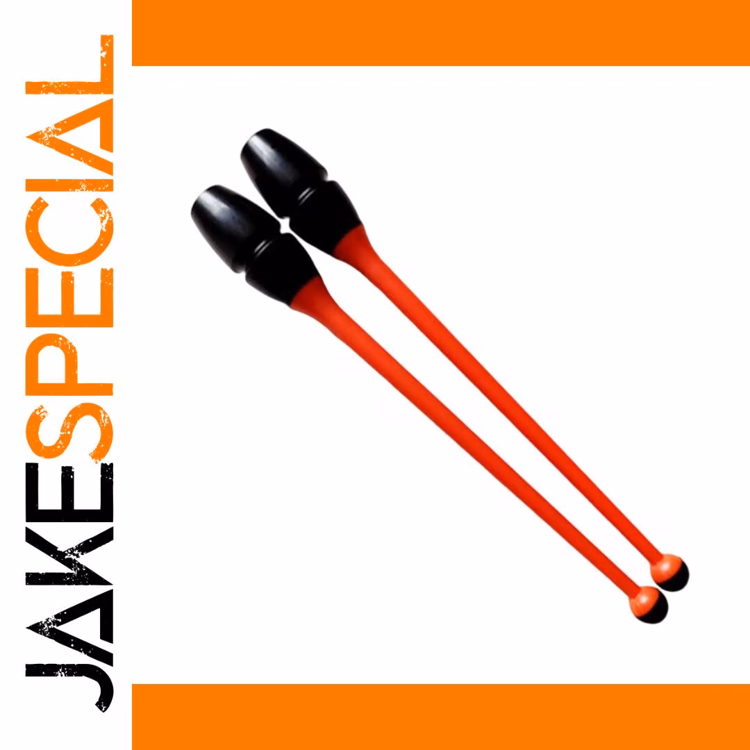 Red Rhythmic Gymnastics Clubs 45.5cm 1 Red Rhythmic Gymnastics Clubs 45.5cm