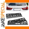 European Standard Black License Plate Frame