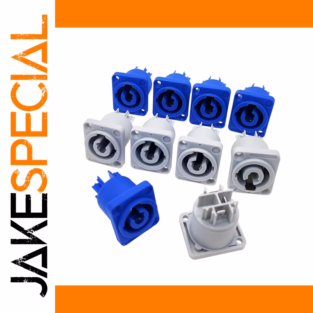 Powercon Cable Connector 20A 250V (Set of 10) 1 Powercon Cable Connector 20A 250V (Set of 10)