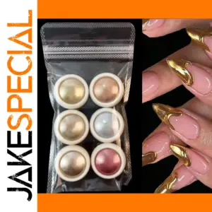 Metallic Nail Powder Set with Holographic & Chameleon Effects