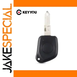 Peugeot 106-406 Black ABS Key Shell Replacement